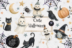 Cute Halloween Ghost Clipart Product Image 1