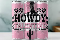 Howdy Valentine Valentine's Day Love Tumbler Wrap Product Image 1