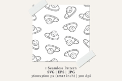 Cozy Slippers Black and White Seamless Pattern Digital Paper Product Image 2