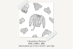 Cozy Knitwear Seamless Pattern Digital Paper SVG Product Image 2