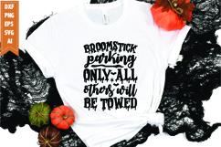 Broomstick Parking only all others will be towed Svg Product Image 1