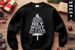 silent night holy night all is calm all is bright Svg Product Image 1