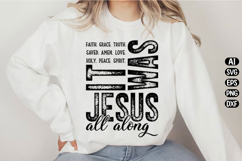 It Was Jesus All Along Svg Design Product Image 2