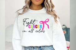 Fight Cancer in All Colors Svg Cut Files Creative Art Product Image 2