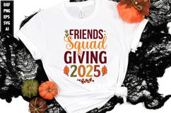 Friends Squad Giving 2025 Svg, Autumn Svg, Fall Svg Designs Product Image 1
