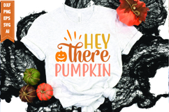 Hey there pumpkin Svg, Fall Svg, Pumpkin Season Svg Product Image 1