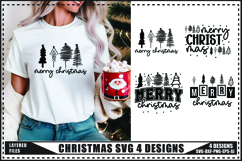 Christmas SVG 4 Designs, Winter Svg, Xmas Svg Product Image 1
