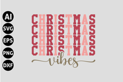 Christmas Vibes Svg, Funny Christmas Svg Product Image 1