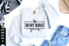 The Weary World Rejoices Svg, Christian Svg, Jesus God Svg Product Image 1