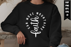 Faith Can Move Mountains Svg, Christian Svg Designs Product Image 1