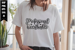 Professional Overthinker Svg, Sarcastic Svg Designs Product Image 1