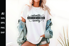 Sarcastic Awkward Sweary Svg, Funny Sarcastic Svg Product Image 1