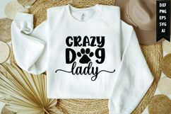 Crazy Dog Lady Svg, Dog Lover Svg Product Image 1
