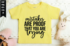 Mistakes are Proof that You are Trying Svg, Motivation Svg Product Image 1