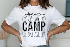 Born to Camp Svg Cut Files Creative Art Product Image 2