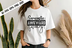 Sarcastic Awkward Sweary Svg, Funny Sarcastic Svg Design Product Image 2