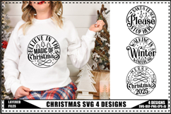 Christmas SVG 4 Designs, Winter Svg, Xmas Svg Product Image 1