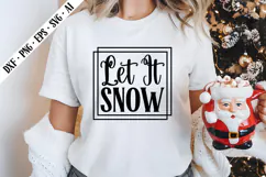 Let It Snow Svg, Christmas Svg Designs Product Image 1