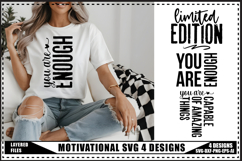 Motivation Svg 4 Designs, Self Love Motivational Svg Designs Product Image 1