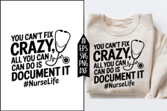 You Can't Fix Crazy Svg Designs Product Image 1