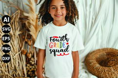 Fourth Grade Squad Svg, Teacher Shirt Svg Product Image 1