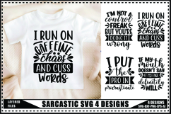 Sarcastic Svg 4 Designs, Funny quotes Sarcasm Svg Product Image 1