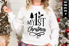 My 1st Christmas Svg, Christmas Svg, Xmas Svg Product Image 1