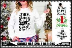 Christmas Svg 4 Designs, Holidays Svg, Winter Svg Product Image 1