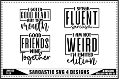 Funny Sarcastic Svg 4 Designs Product Image 1