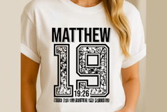 Matthew 19 SVG PNG, Bible Verse SVG PNG Product Image 1