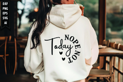 Nope Not Today Svg, Motivation Svg Design Product Image 1
