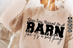 Funny Barn Farmer Shirt Svg Design Product Image 1