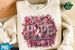 Hope Breast Cancer Awareness PNG Designs Product Image 2