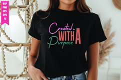 Created with a Purpose Svg, Motivation Svg Designs Product Image 1