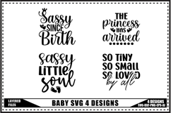 Baby Svg, Baby Shower Svg, Newborn Svg 4 Designs Product Image 1
