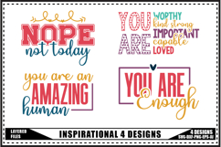 Motivation Svg 4 Designs, Self Love Motivation Svg Product Image 1