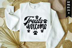 Treats welcome Svg, Dog Lover Svg Product Image 1