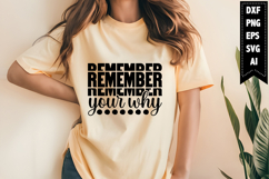 Remember Your Why Svg, Motivation Svg Designs Product Image 1