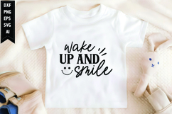 Wake up and smile Svg, Motivation Svg Design Product Image 1