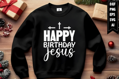 Happy Birthday Jesus Svg, Christmas Svg, Xmas Svg Product Image 1