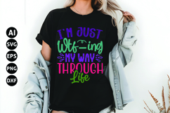 I'm Just Wtf-ing My Way Through Life Svg, Funny Sarcastic Product Image 1