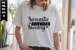 Sarcastic Awkward Sweary Svg, Sarcastic Svg Designs Product Image 1