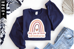 Say yes to new adventures Svg, Inspirational Svg Product Image 1