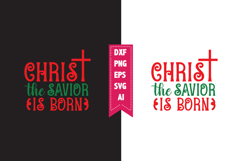 Christ the Savior is Born Svg, Christmas Svg, Xmas Svg Product Image 1