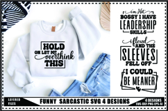 Sarcastic Svg 4 Designs, Funny Sarcasm Svg Product Image 1