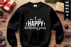 Happy Birthday Jesus Svg, Christmas Svg, Xmas Svg Product Image 1