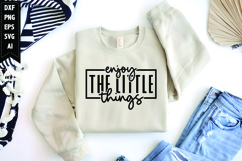 enjoy the little things Svg, Motivation Svg Product Image 1