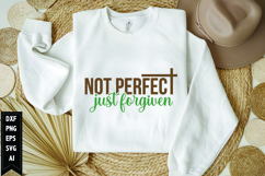 Not Perfect Just Forgiven Svg, Religious Svg, Jesus God Svg Product Image 1