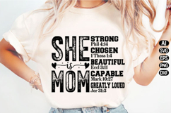 She Is Mom Svg Design Product Image 2