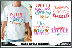 Funny Baby Svg, Newborn Svg, Cute Baby Saying Svg Product Image 1